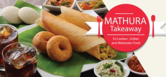 This image shows food items done at Mathura Take away