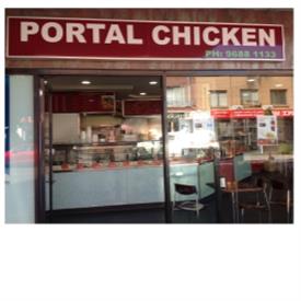 This image shows the front sign board of the Portal Chicken Toongabbie
